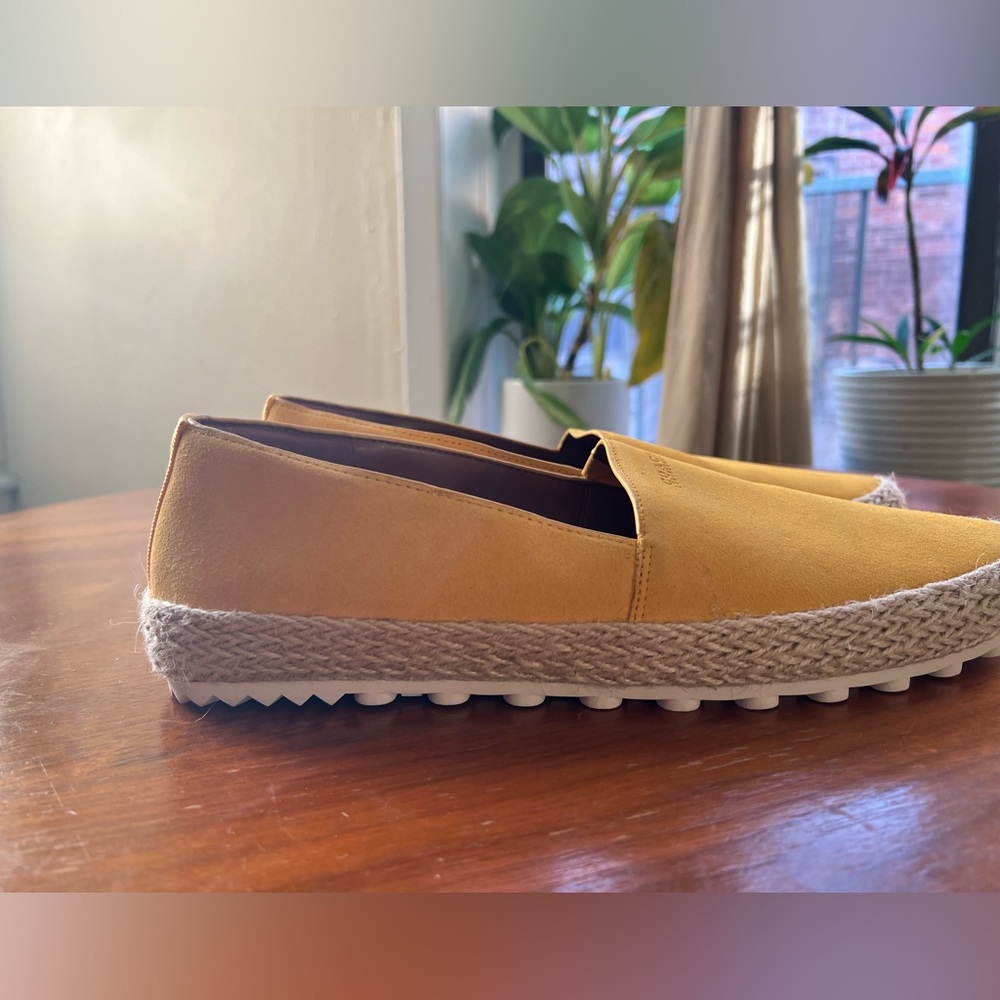 Coach Yellow Brushed Suede Espadrille Slip On - Picture 7 of 7